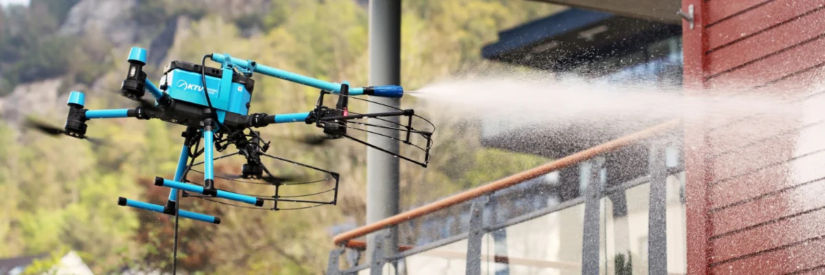 Drone Power Washing